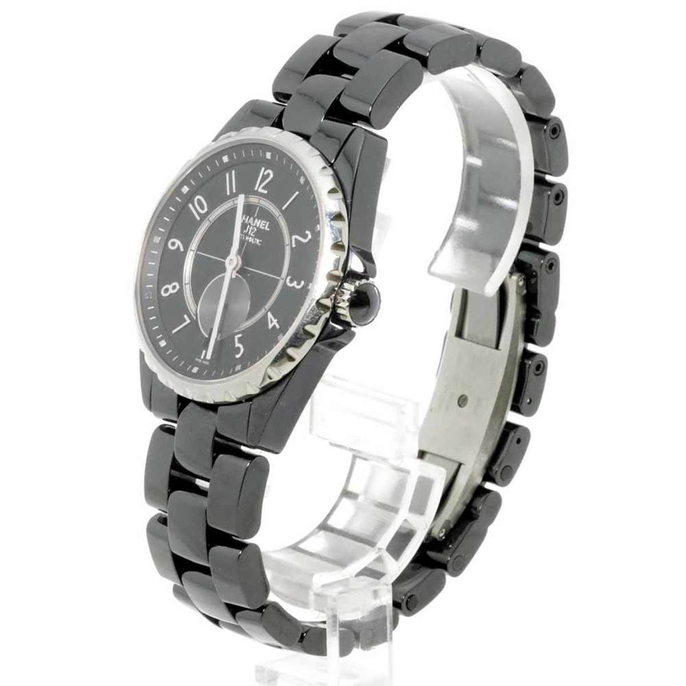 Chanel CHANEL J12-365 H3836 Men's Watch Date Black Ceramic Automatic Self-Win... - Picture 3 of 8
